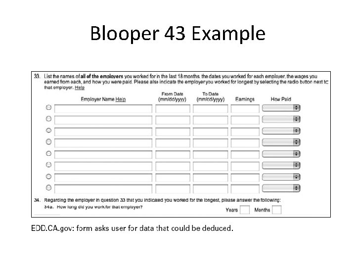 Blooper 43 Example 