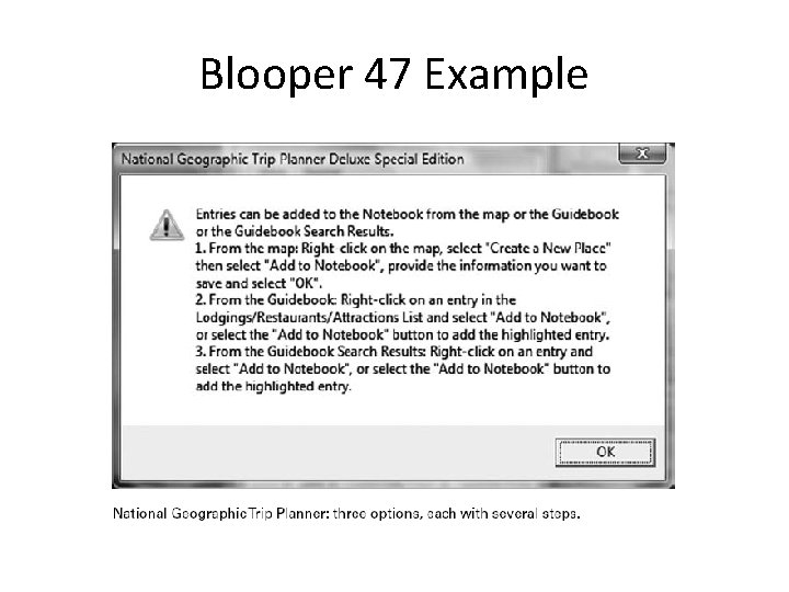 Blooper 47 Example 