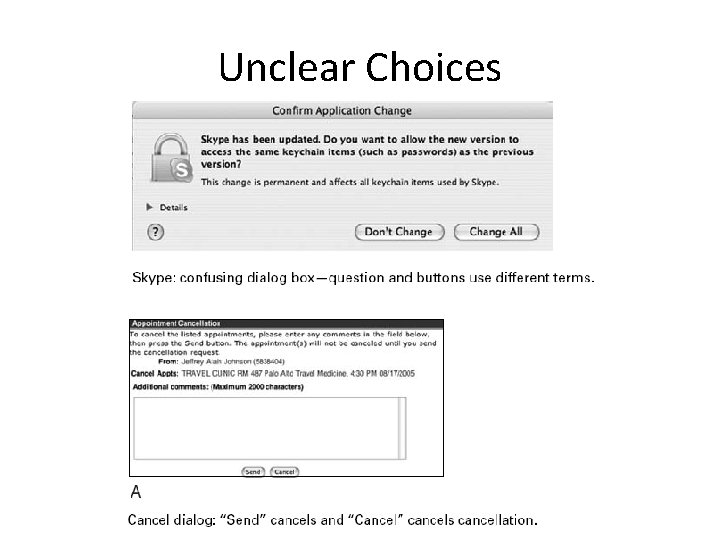 Unclear Choices 