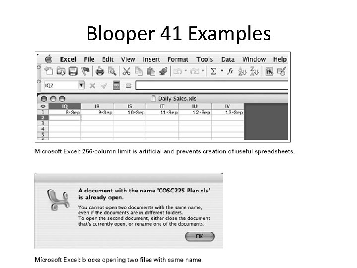 Blooper 41 Examples 