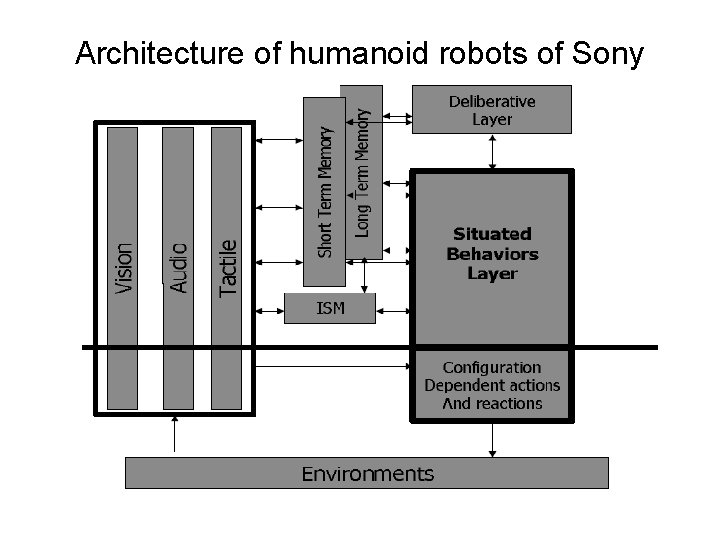 Architecture of humanoid robots of Sony 