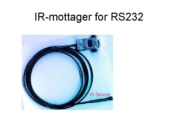 IR-mottager for RS 232 