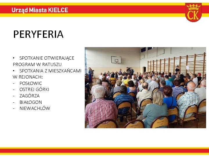 PERYFERIA • SPOTKANIE OTWIERAJĄCE PROGRAM W RATUSZU • SPOTKANIA Z MIESZKAŃCAMI W REJONACH: -