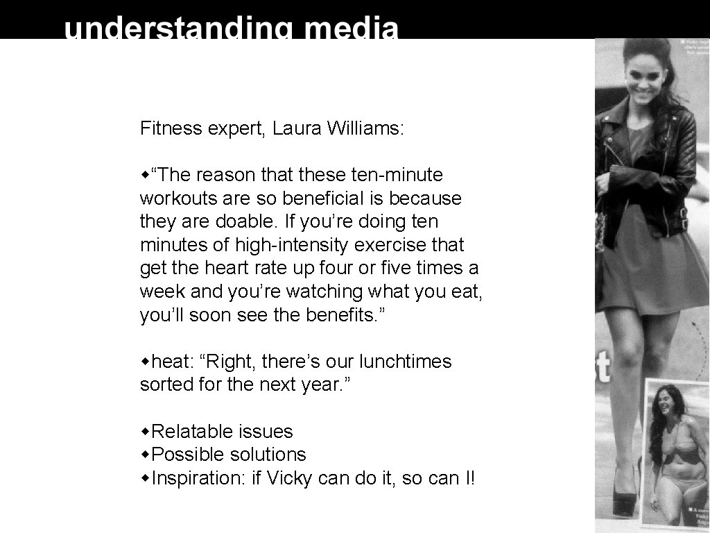 Fitness expert, Laura Williams: “The reason that these ten-minute workouts are so beneficial is