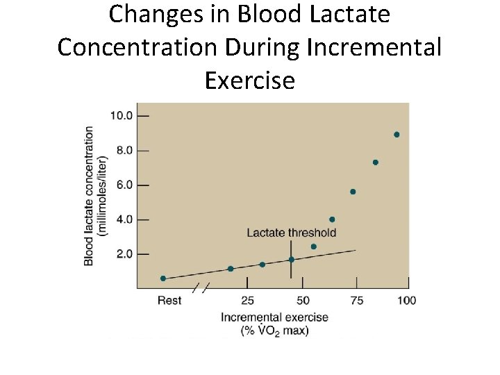 Changes in Blood Lactate Concentration During Incremental Exercise 