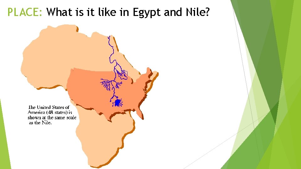 PLACE: What is it like in Egypt and Nile? 