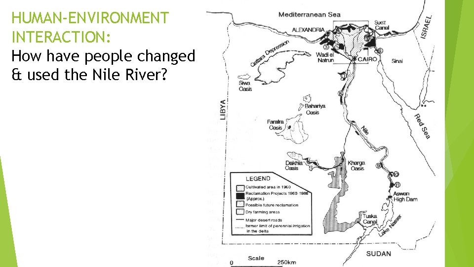 HUMAN-ENVIRONMENT INTERACTION: How have people changed & used the Nile River? 