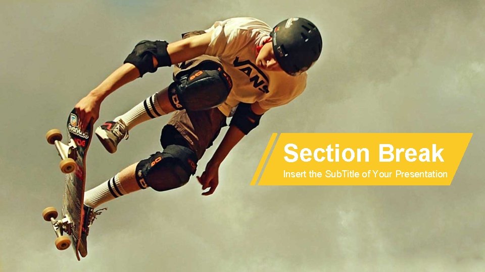 Section Break Insert the Sub. Title of Your Presentation 