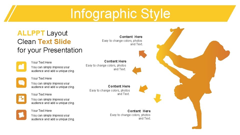 Infographic Style ALLPPT Layout Clean Text Slide for your Presentation Your Text Here You
