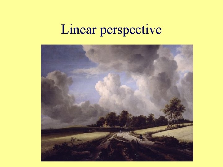 Linear perspective 