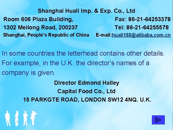 Shanghai Huali Imp. & Exp. Co. , Ltd Room 606 Plaza Building, Fax: 86