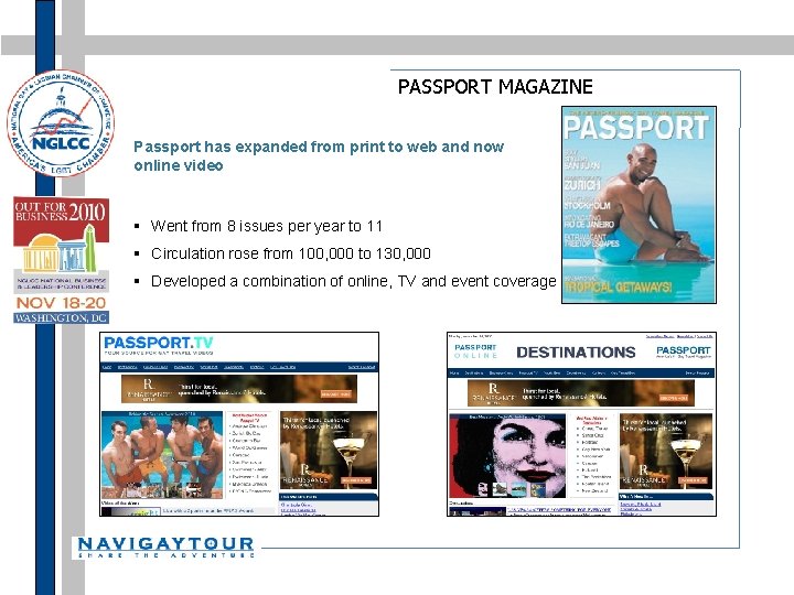 PASSPORT MAGAZINE Passport has expanded from print to web and now online video §