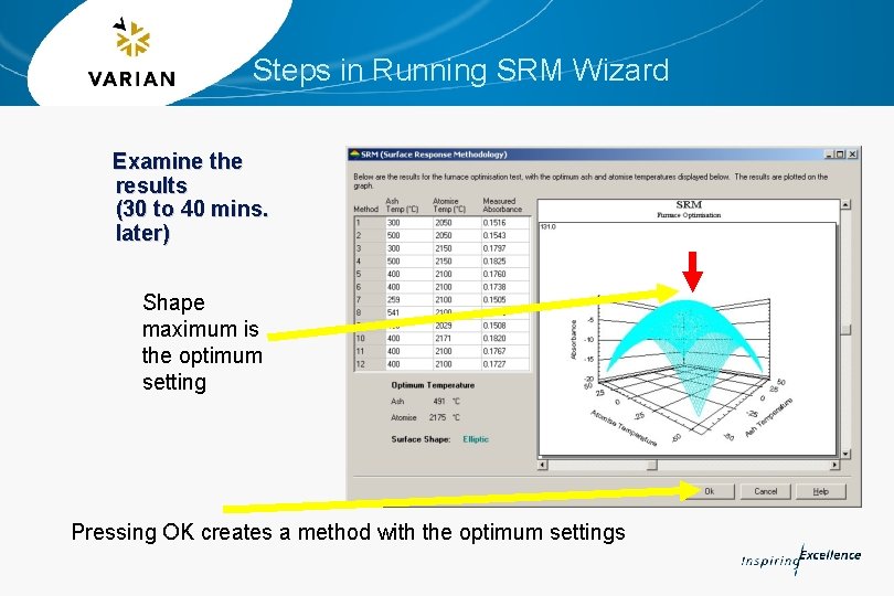 Steps in Running SRM Wizard Examine the results (30 to 40 mins. later) Shape