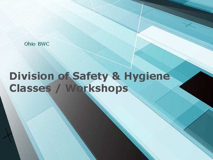 Ohio BWC Division of Safety & Hygiene Classes / Workshops 