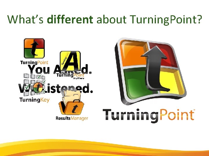 What’s different about Turning. Point? You Asked. We Listened. 