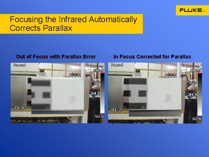 Focusing the Infrared Automatically Corrects Parallax Out of Focus with Parallax Error In Focus