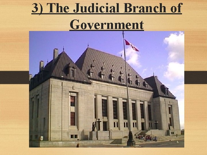 3) The Judicial Branch of Government 