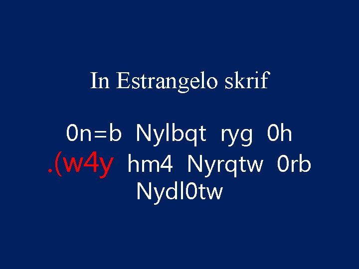 In Estrangelo skrif 0 n=b Nylbqt ryg 0 h. (w 4 y hm 4