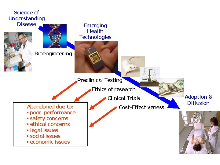Science of Understanding Disease Emerging Health Technologies Bioengineering Preclinical Testing Ethics of research Clinical