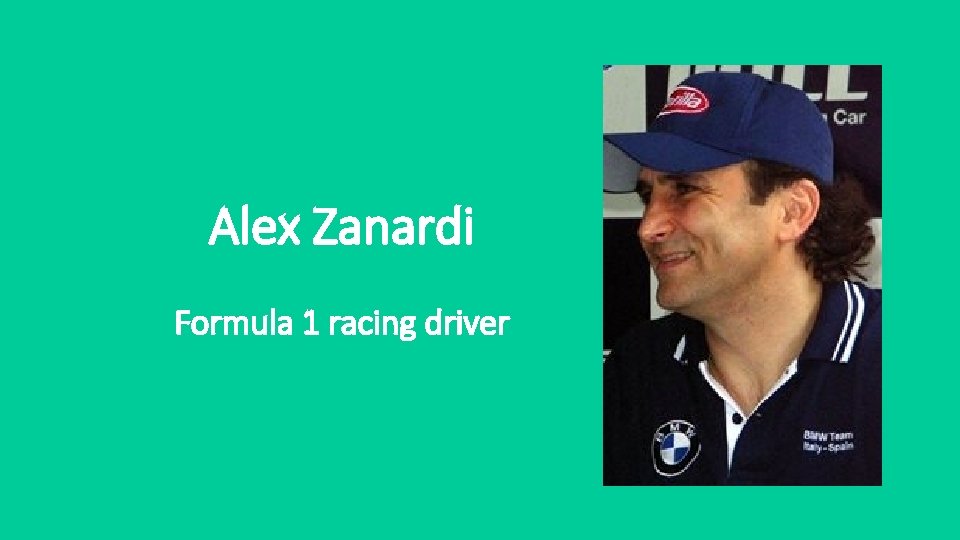 Alex Zanardi Formula 1 racing driver 