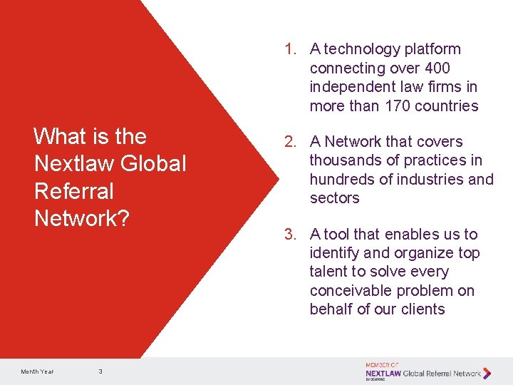 1. A technology platform connecting over 400 independent law firms in more than 170