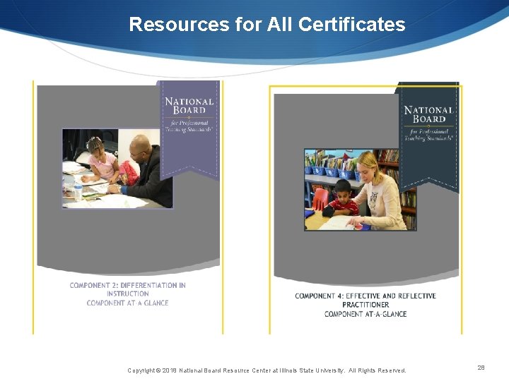 Resources for All Certificates Copyright © 2018 National Board Resource Center at Illinois State