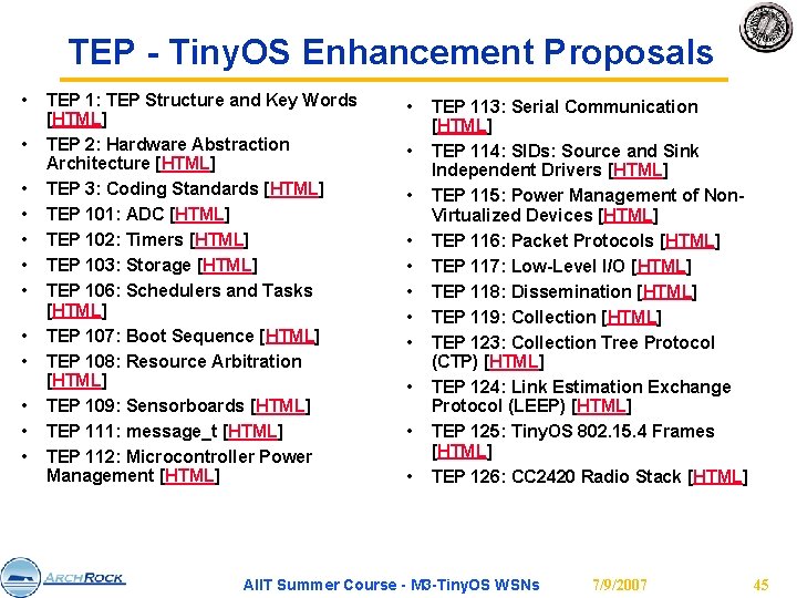 TEP - Tiny. OS Enhancement Proposals • • • TEP 1: TEP Structure and