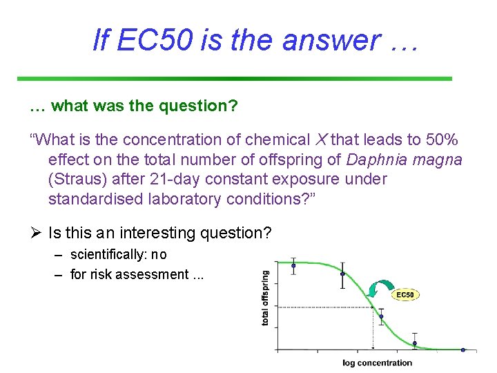 If EC 50 is the answer … … what was the question? “What is