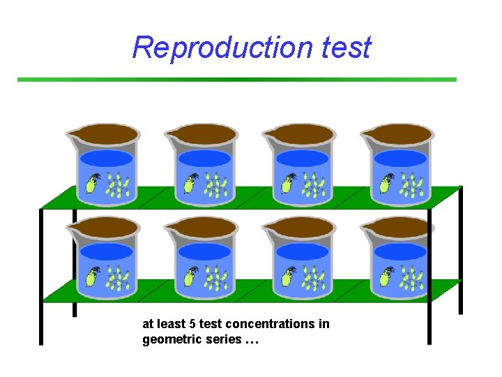 Reproduction test at least 5 test concentrations in geometric series … 