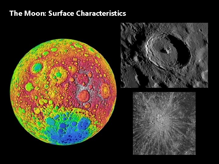 The Moon: Surface Characteristics 