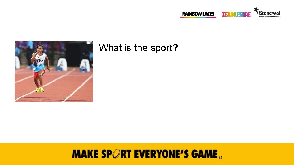 What is the sport? 