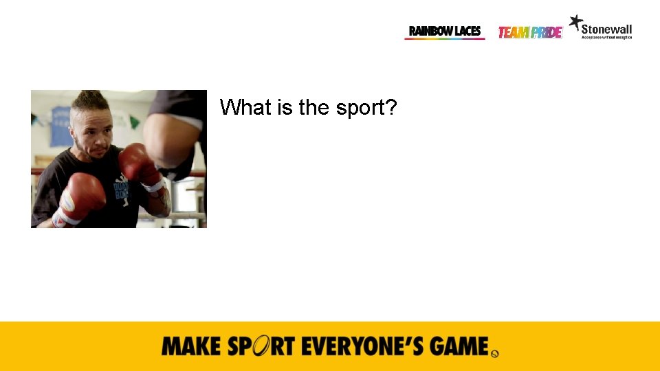 What is the sport? 