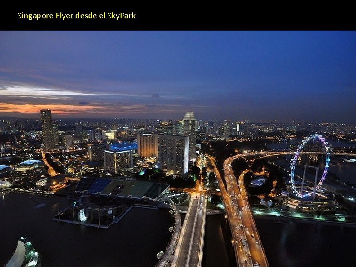 Singapore Flyer desde el Sky. Park 