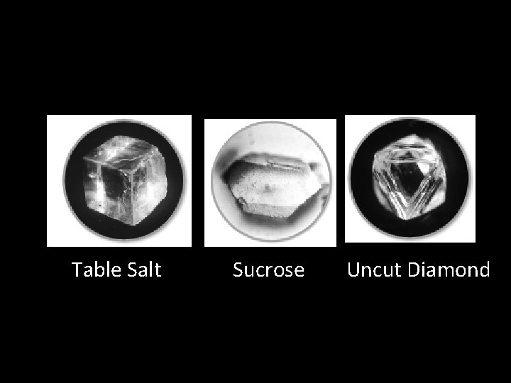 Table Salt Sucrose Uncut Diamond 