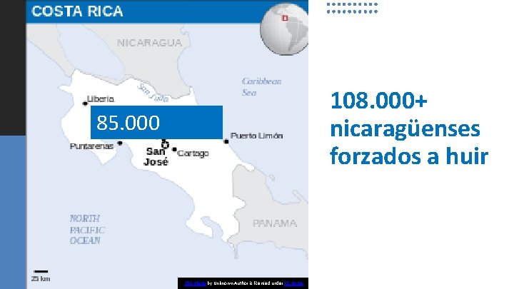 108. 000+ nicaragüenses forzados a huir 85. 000 This Photo by Unknown Author is