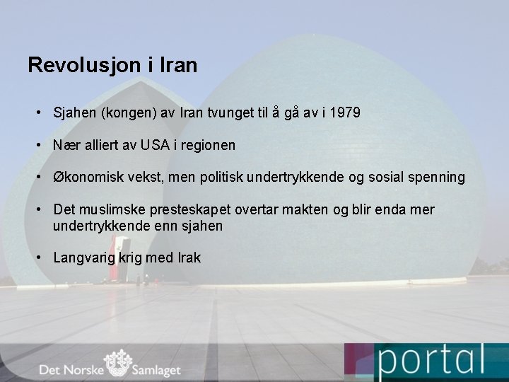 Revolusjon i Iran • Sjahen (kongen) av Iran tvunget til å gå av i