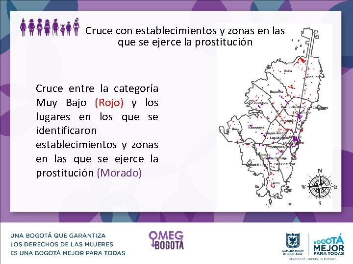 Cruce con establecimientos y zonas en las que se ejerce la prostitución Cruce entre