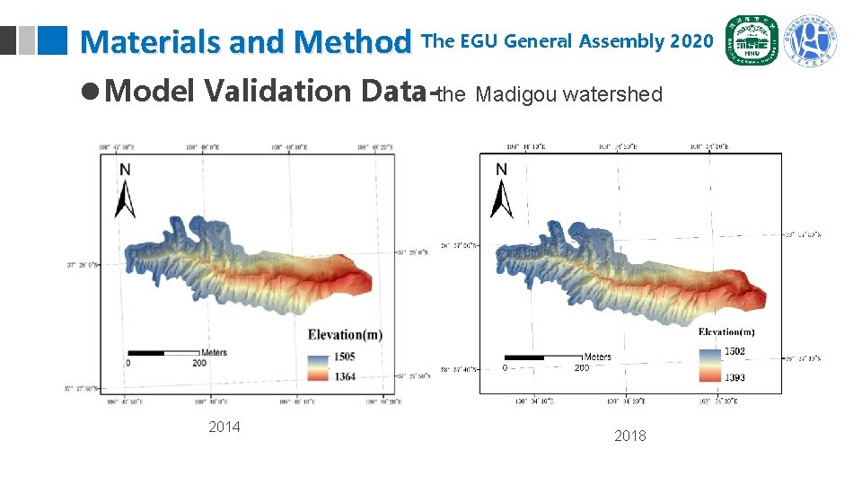 Materials and Method The EGU General Assembly 2020 l Model Validation Data-the Madigou watershed