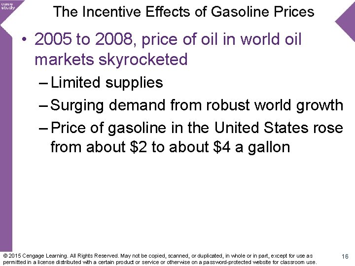 The Incentive Effects of Gasoline Prices • 2005 to 2008, price of oil in