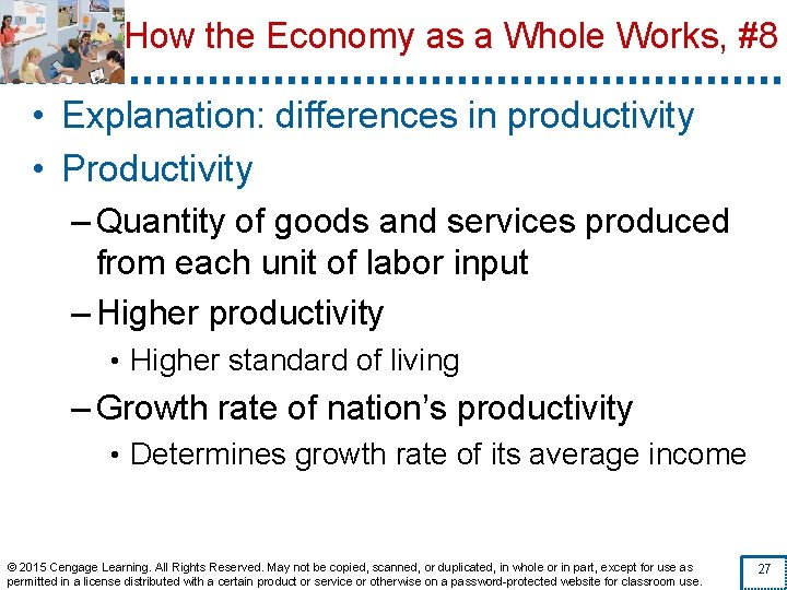 How the Economy as a Whole Works, #8 • Explanation: differences in productivity •