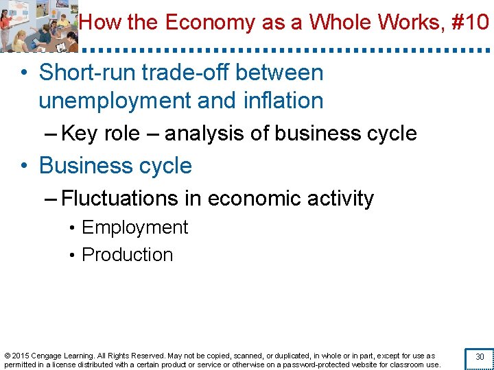 How the Economy as a Whole Works, #10 • Short-run trade-off between unemployment and