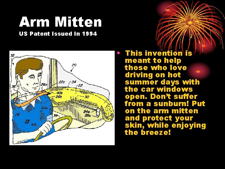 Arm Mitten US Patent Issued In 1994 • This invention is meant to help