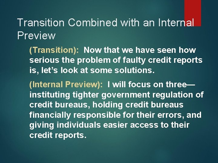 Transition Combined with an Internal Preview (Transition): Now that we have seen how serious Transition Combined with an Internal Preview (Transition): Now that we have seen how serious