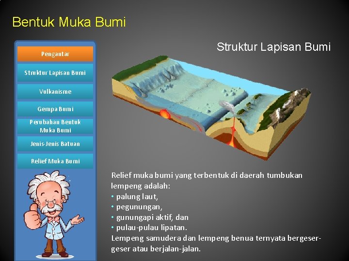 Bentuk Muka Bumi Pengantar Struktur Lapisan Bumi Vulkanisme Gempa Bumi Perubahan Bentuk Muka Bumi