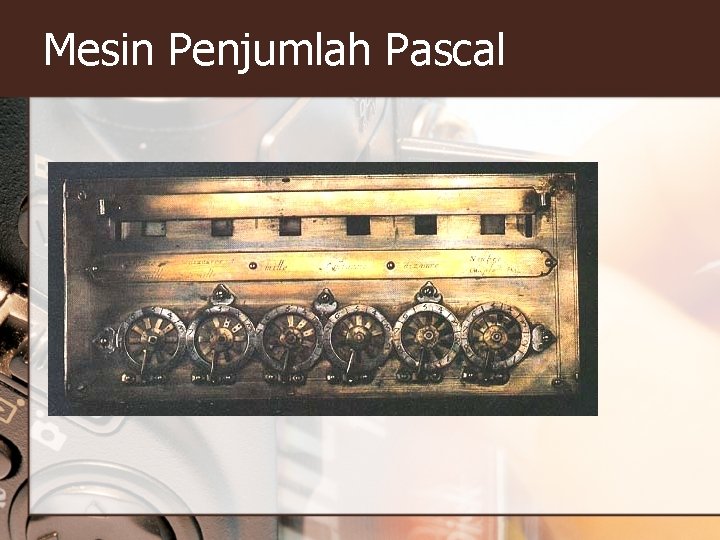 Mesin Penjumlah Pascal 
