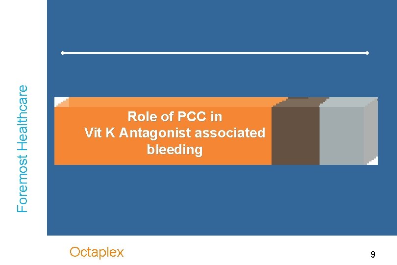 Foremost Healthcare Role of PCC in Vit K Antagonist associated bleeding Octaplex 9 