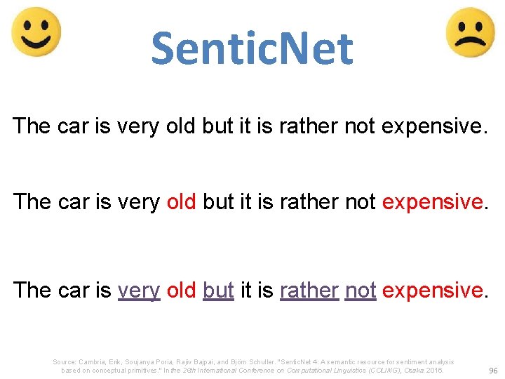 Sentic. Net The car is very old but it is rather not expensive. Source: