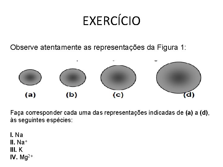 EXERCÍCIO Observe atentamente as representações da Figura 1: Faça corresponder cada uma das representações