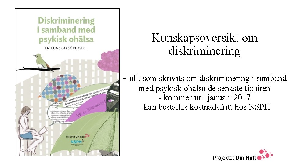 Kunskapsöversikt om diskriminering - allt som skrivits om diskriminering i samband med psykisk ohälsa