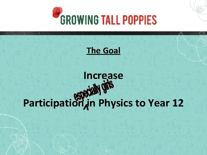 The Goal Increase Participation in Physics to Year 12 